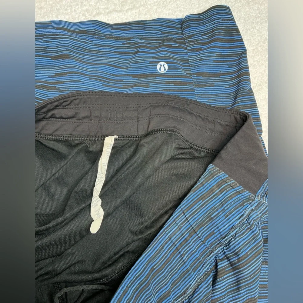 Men’s Lululemon Athletica Dynamic Blue and Black Athletic Shorts size L - Picture 4 of 7